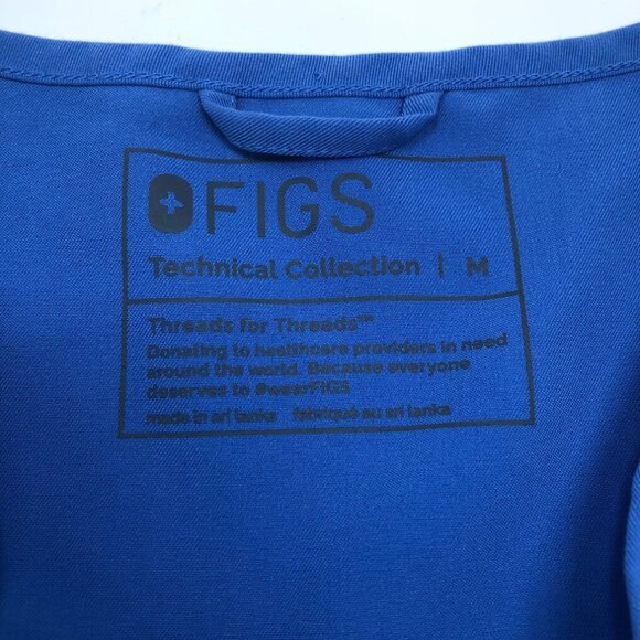 Figs Womens Catarina One-Pocket Scrub Top Size M Ceil Blue - Picture 4 of 5